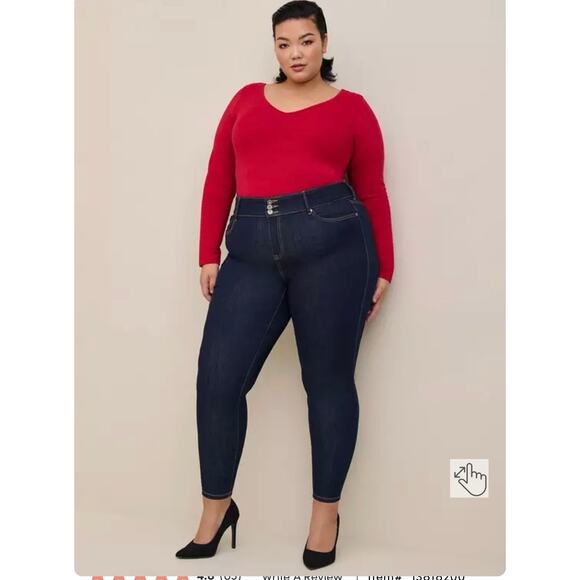 TORRID RED FOXY DOUBLE V BODYSUIT 3X - NWT - Picture 2 of 8